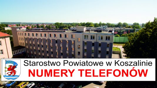 Kontakt z Wydziałami Starostwa Powiatowego w Koszalinie