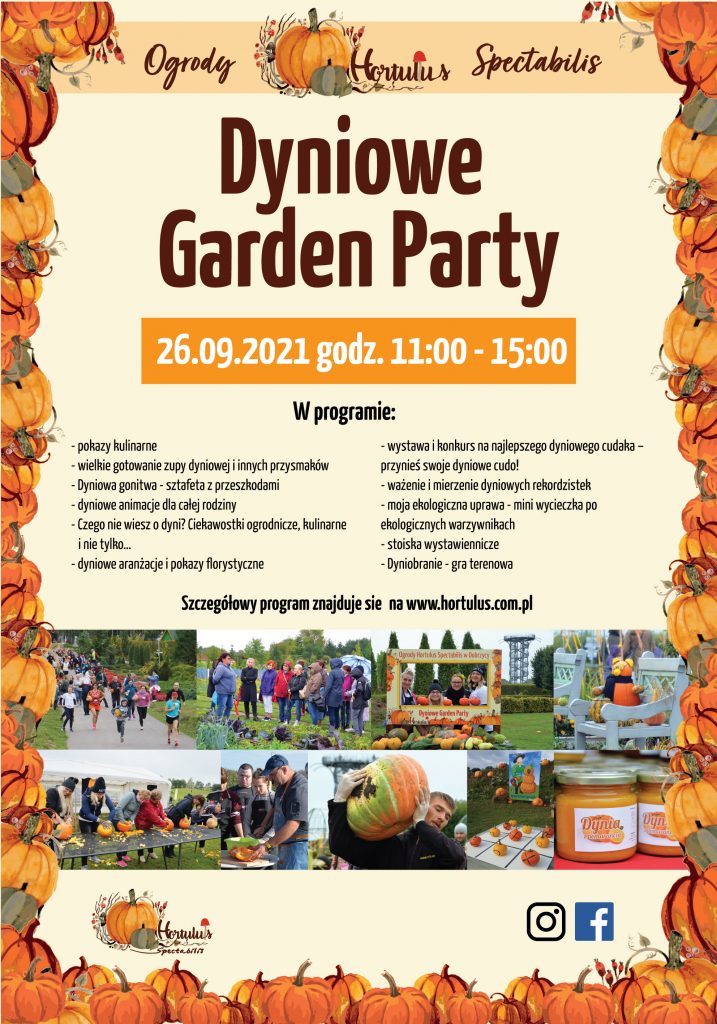 Plakat Dyniowe Garden Party 26.09.2021
