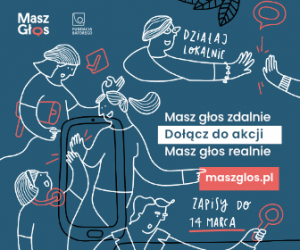 Baner informacyjny akcji maszglos.pl