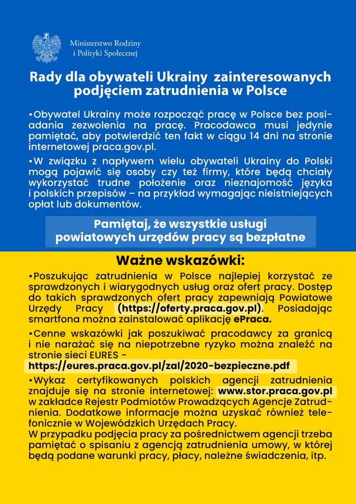 plakat rady dla obywateli ua zainteresowanych podjeciem pracy_4