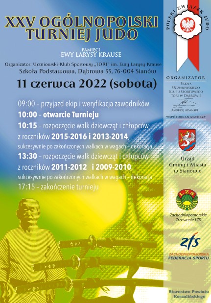 XXV Ogólnopolski turniej judo 11 czerwca 2022 SP w Dabrowie