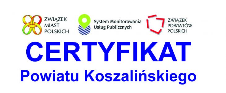 Certyfikat SMUP dla Powiatu Koszalińskiego