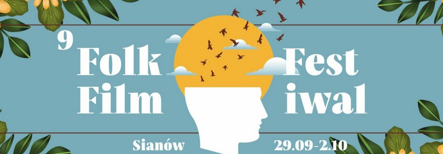 Baner promujący wydarzenie Film Folk Festiwal w Sianowie w dniach 29 września do 2 października 2022