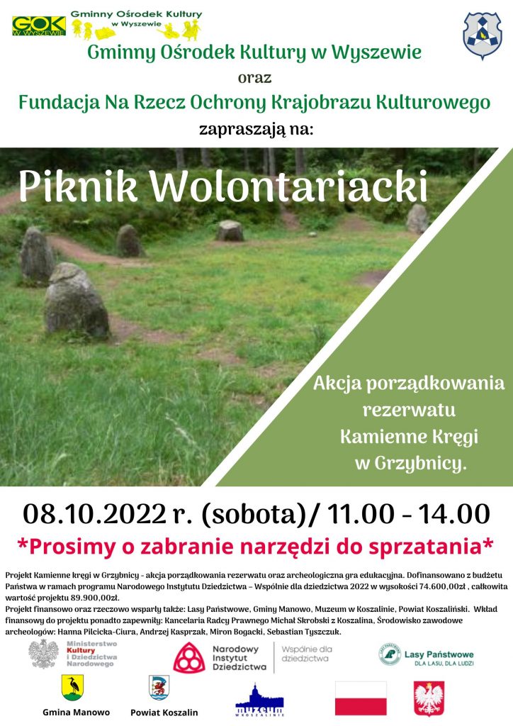 Akcja porządkowania rezerwatu kamienne Kręgi w Grzybnicy.