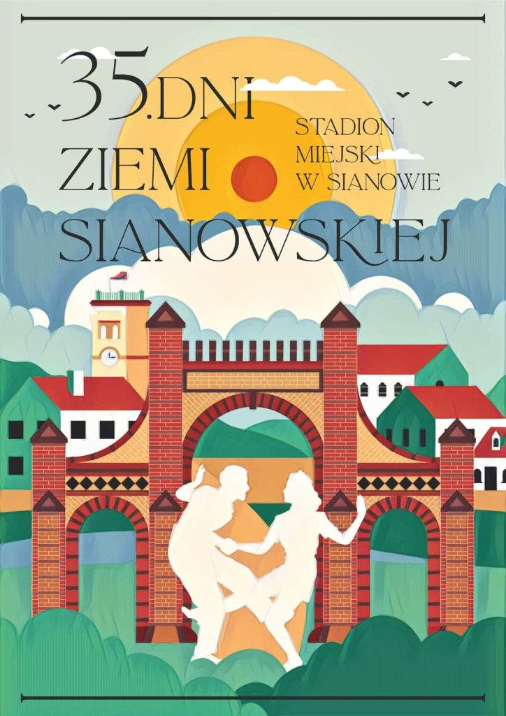 Plakat z zaproszeniem na 35 Dni Ziemi Sianowskiej w dniach 16 i 17 czerwca 2023 r.