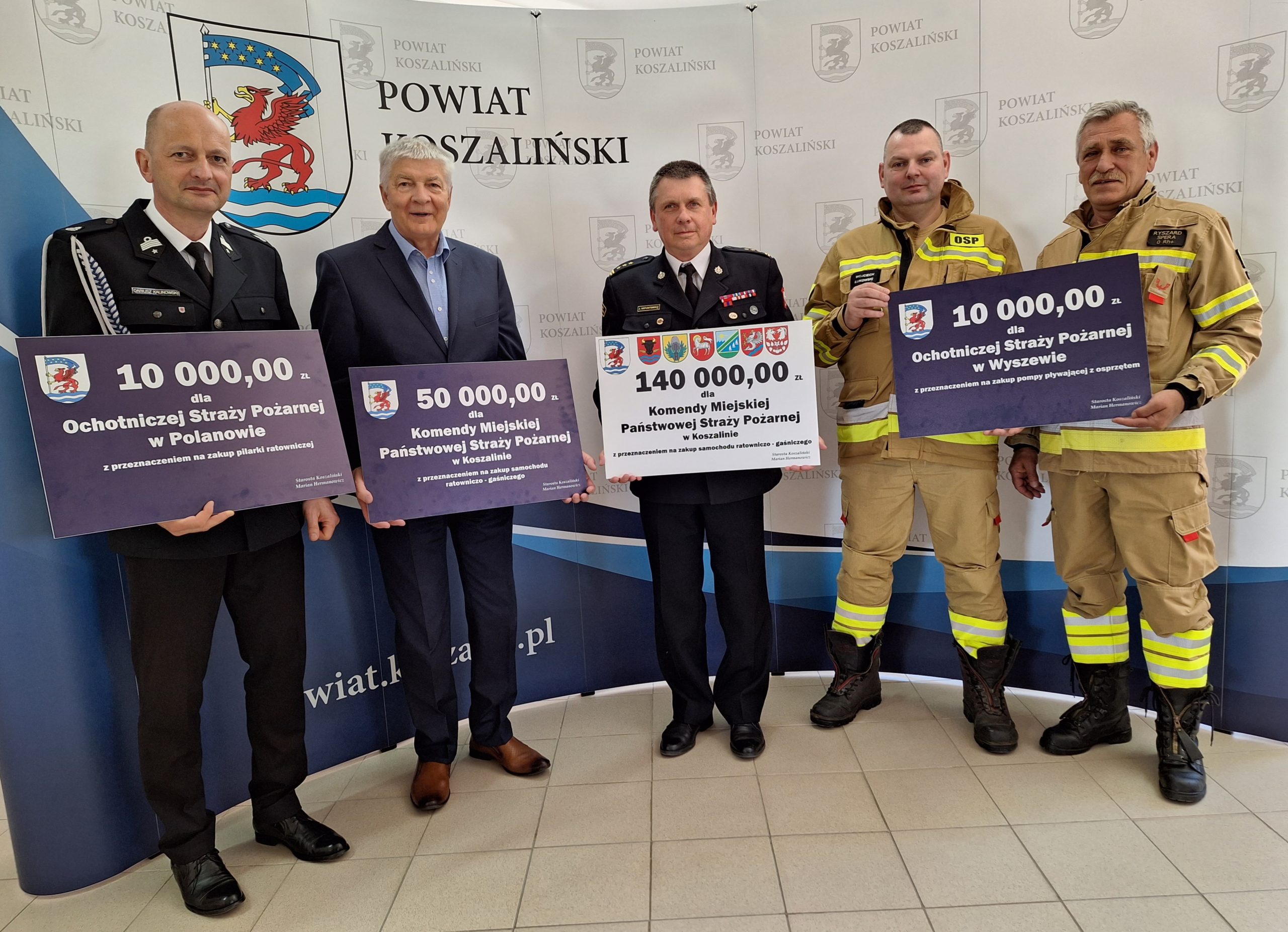 Dofinansowanie PSP w Koszalinie oraz OSP Polanów i Wyszewo