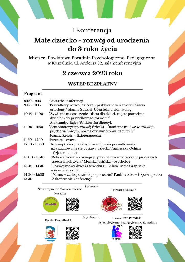Plakat z zaproszeniem na konferencję do PPPP w Koszalinie w dniu 2 czerwca 2023 r.