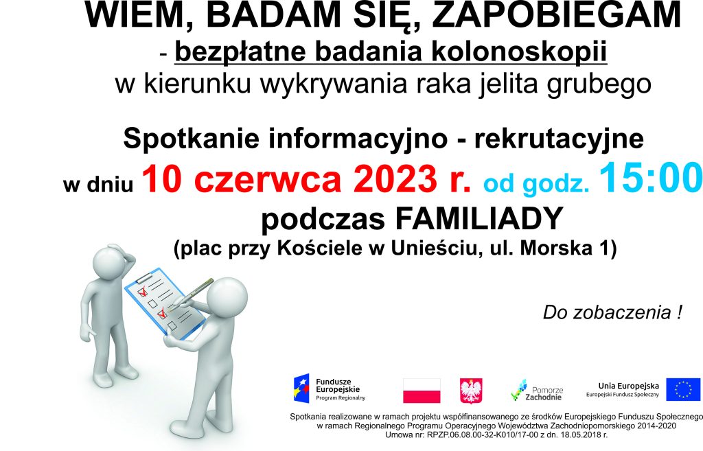 Plakat informujący o spotkaniu w Mielnie 10 czerwca 2023