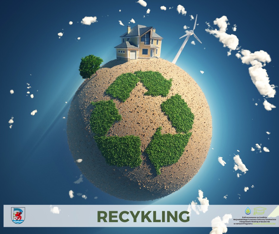 plakat recykling planeta Ziemia