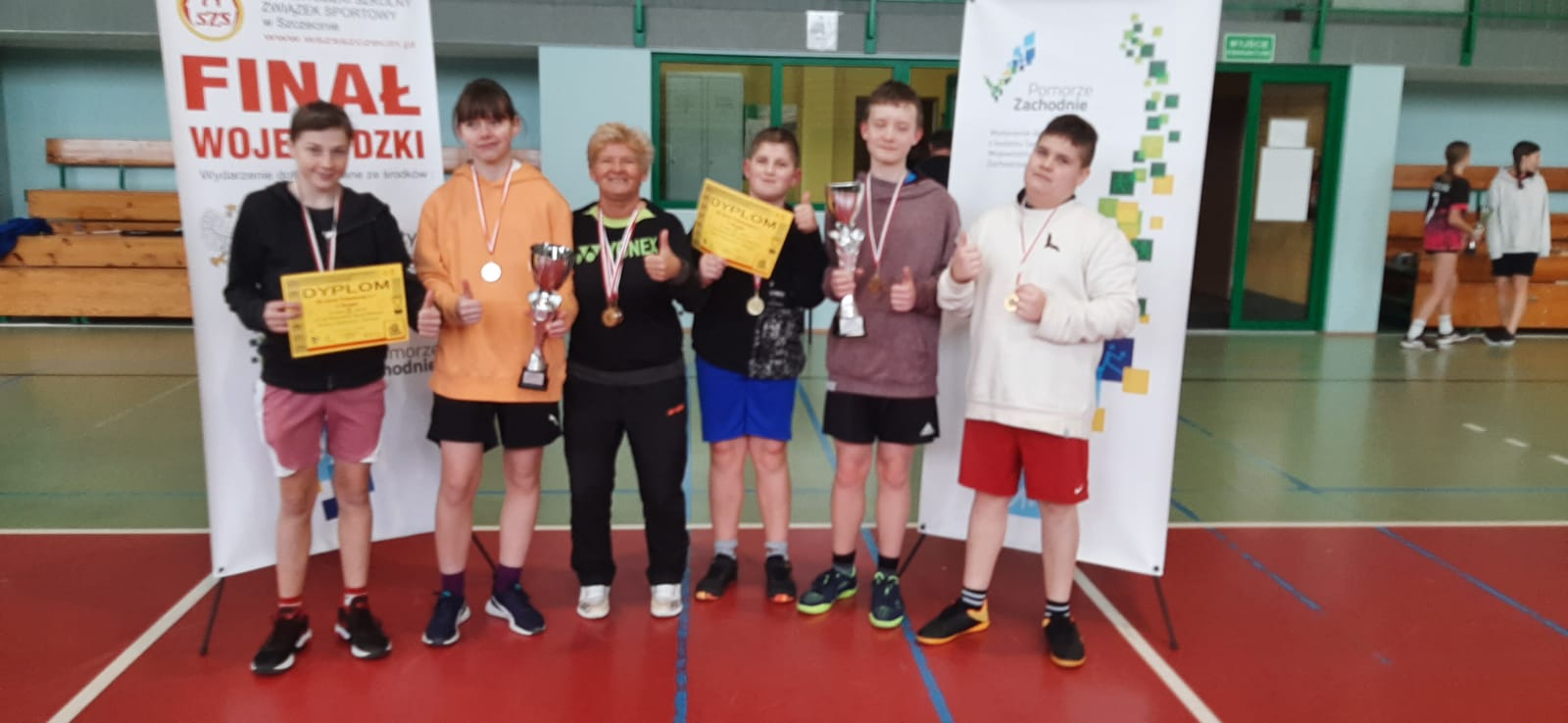 Igrzyska Młodzieży Szkolnej chłopców i dziewcząt w badmintona 6.12.2023 Trzcińsko Zdrój