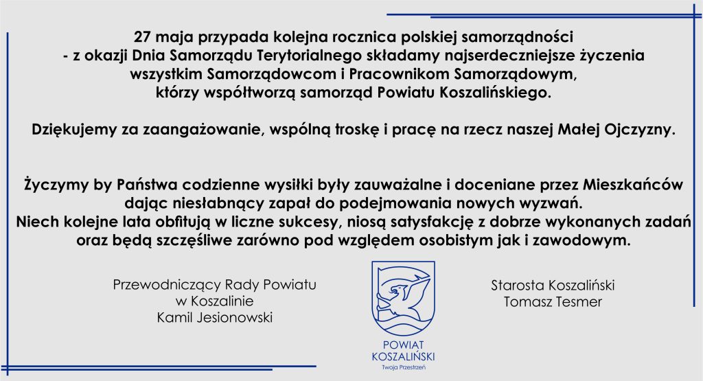 życzenia z okazji Dnia Samorządu Terytorialnego