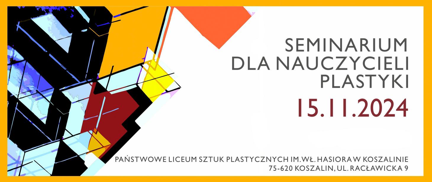 baner seminarium dla nauczycieli plastyki 2024