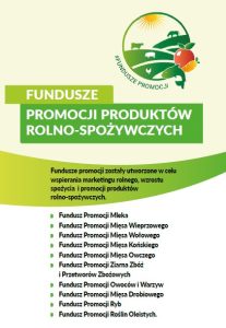 Informacja o obowiązku dokonywania wpłat na fundusze promocji produktów rolno – spożywczych.