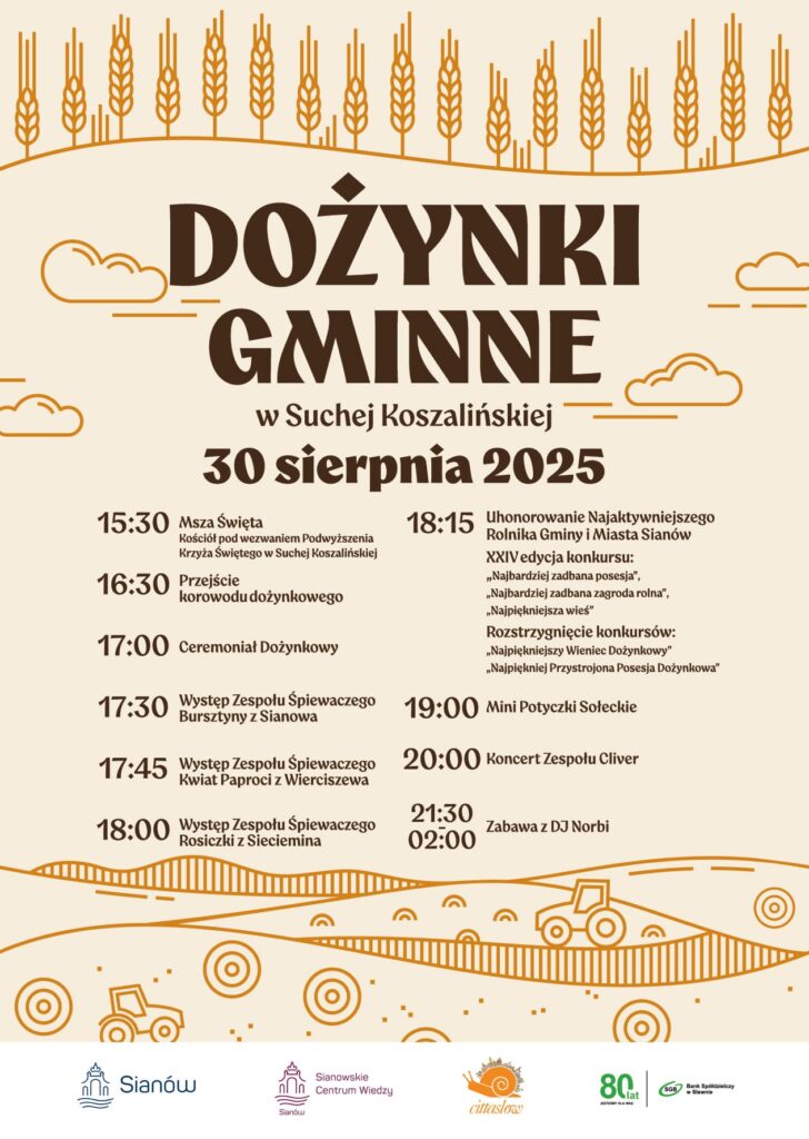 Dożynki Gminne w Suchej Koszalińskiej 30 sierpnia 2025