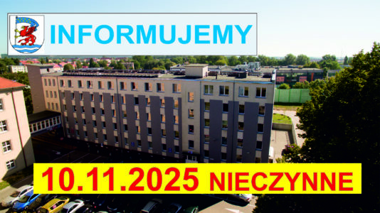 UWAGA! 10.11.2025 r. Starostwo Powiatowe w Koszalinie NIECZYNNE